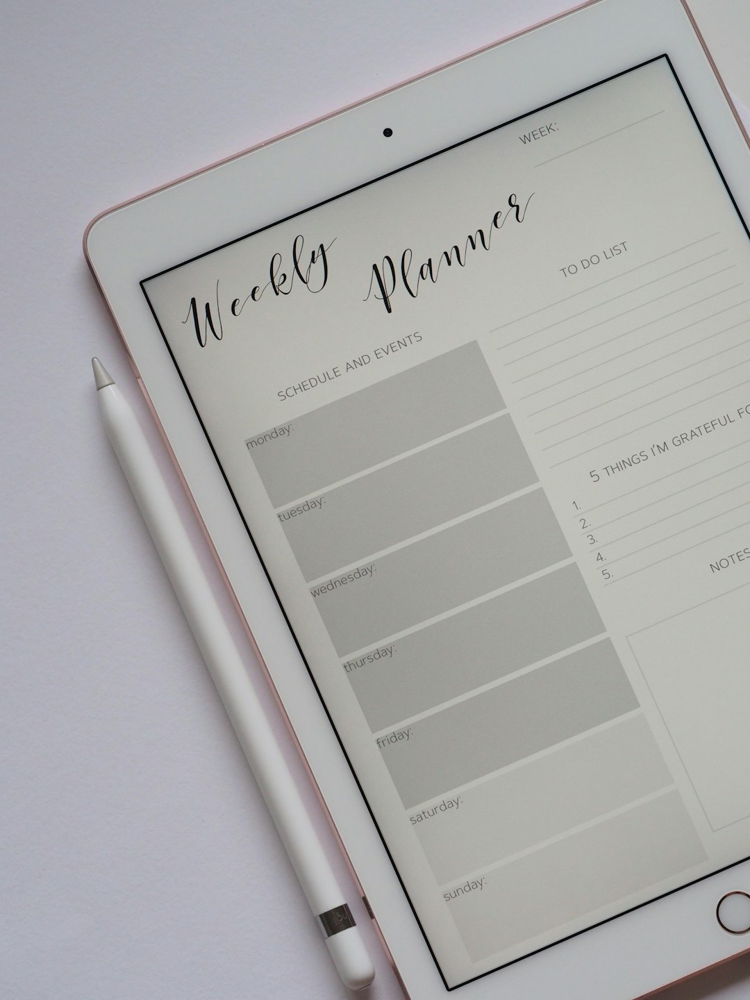 FAQ by Party Plan Checklist flat lay photography of turned-on silver iPad beside Apple Pencil