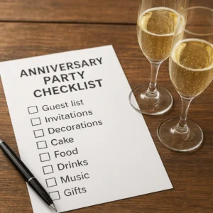 Featured image for The Ultimate 10-Step Anniversary Party Checklist 2026