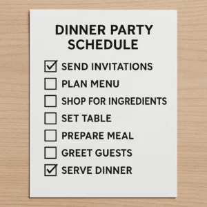 Featured image for The Ultimate 7-Step Dinner Party Schedule Template 2026